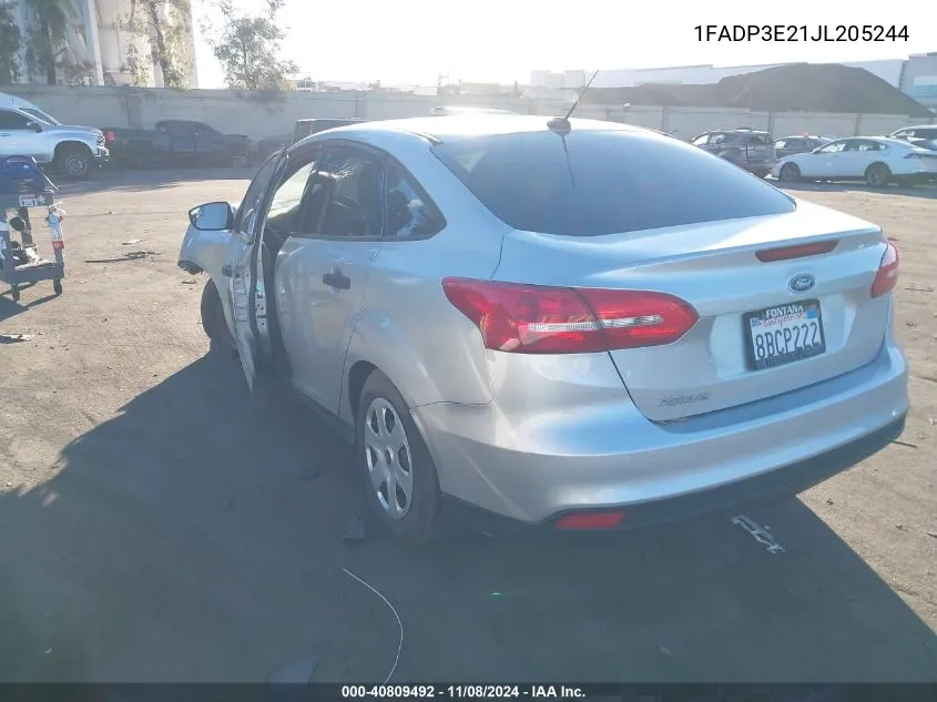 1FADP3E21JL205244 2018 Ford Focus S