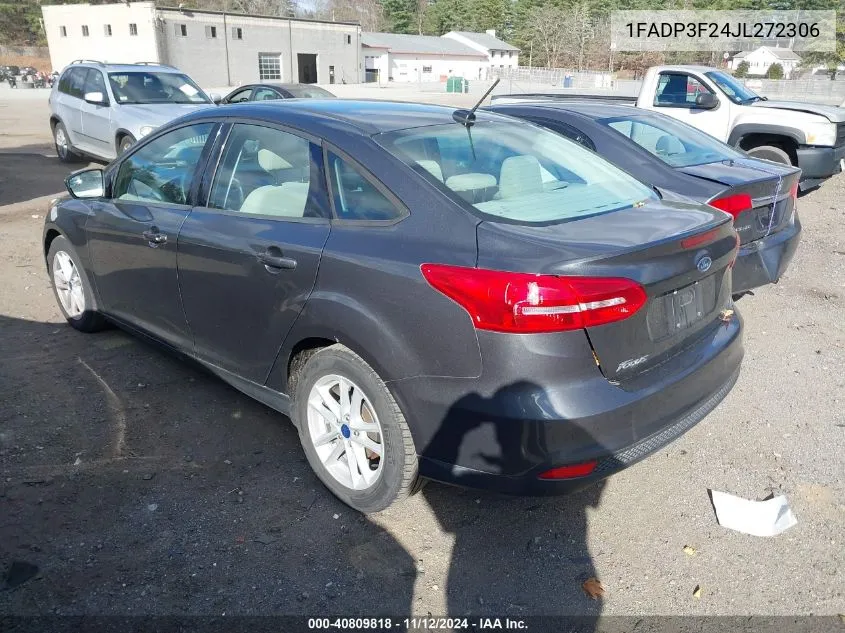 2018 Ford Focus Se VIN: 1FADP3F24JL272306 Lot: 40809818