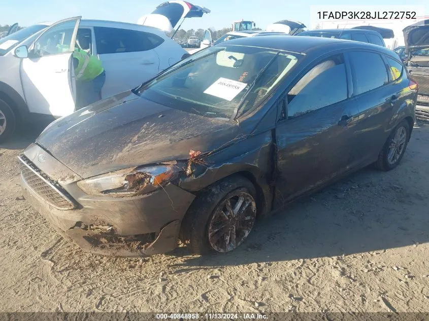 1FADP3K28JL272752 2018 Ford Focus Se