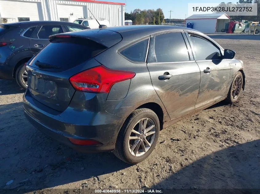 1FADP3K28JL272752 2018 Ford Focus Se