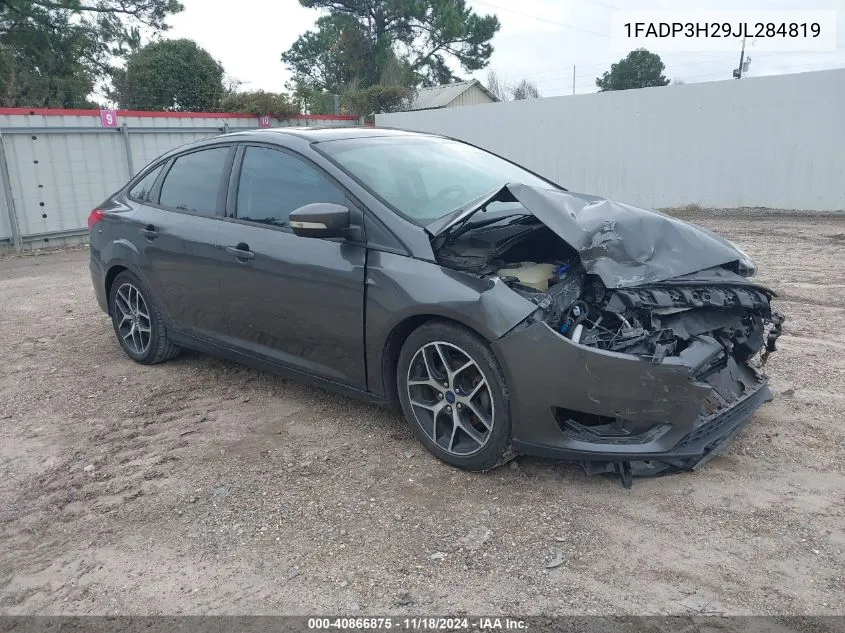 2018 Ford Focus Sel VIN: 1FADP3H29JL284819 Lot: 40866875