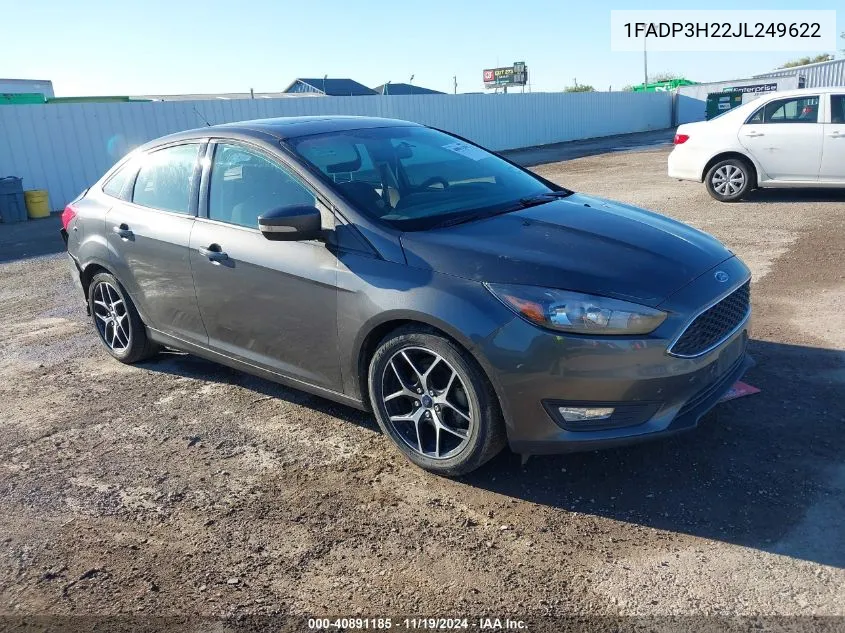 2018 Ford Focus Sel VIN: 1FADP3H22JL249622 Lot: 40891185