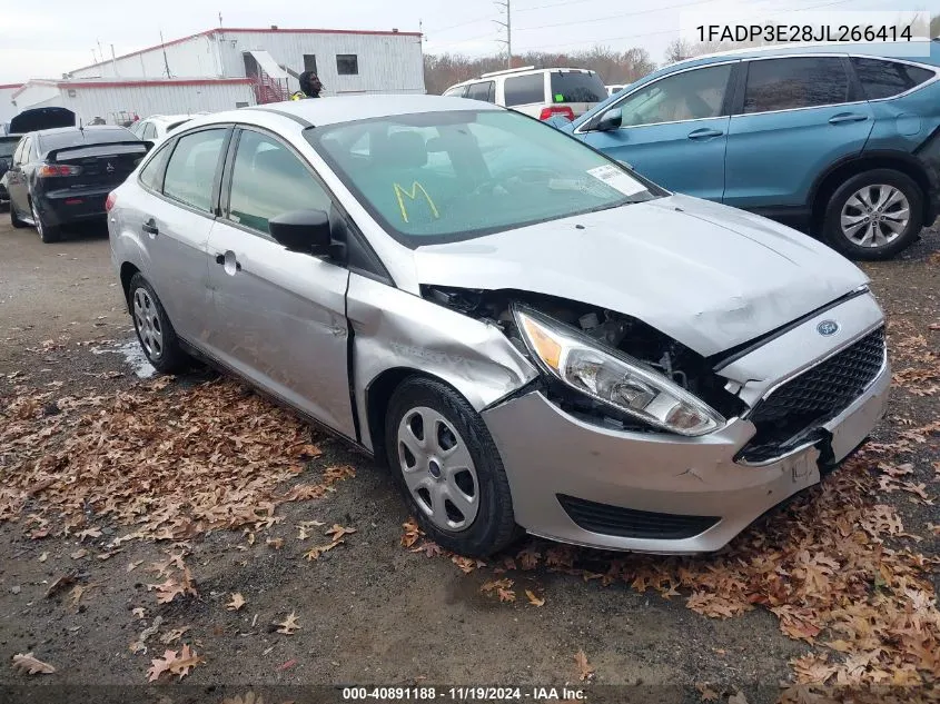 2018 Ford Focus S VIN: 1FADP3E28JL266414 Lot: 40891188