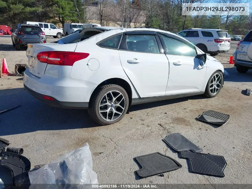 2018 Ford Focus Sel VIN: 1FADP3H29JL298073 Lot: 40892186