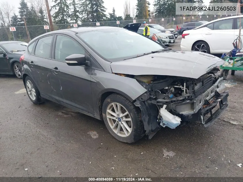 2018 Ford Focus Se VIN: 1FADP3K24JL260503 Lot: 40894059