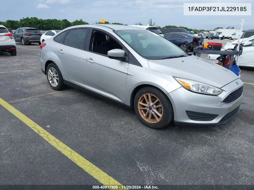 2018 Ford Focus Se VIN: 1FADP3F21JL229185 Lot: 40917909