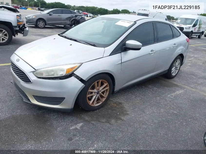 2018 Ford Focus Se VIN: 1FADP3F21JL229185 Lot: 40917909