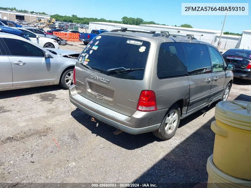 2FMZA57664BA59310 2004 Ford Freestar Ses