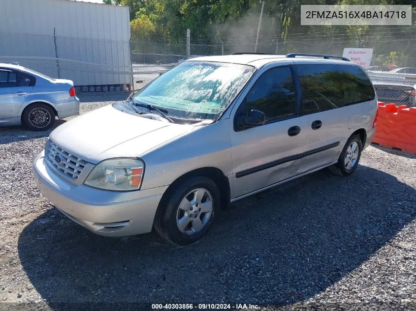 2004 Ford Freestar Se VIN: 2FMZA516X4BA14718 Lot: 40303856