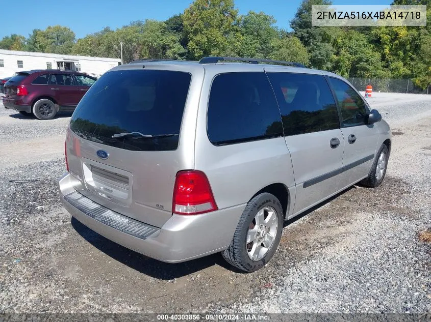 2004 Ford Freestar Se VIN: 2FMZA516X4BA14718 Lot: 40303856