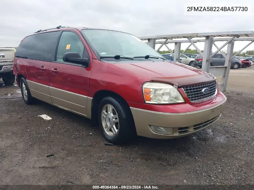 2004 Ford Freestar Limited VIN: 2FMZA58224BA57730 Lot: 40364364