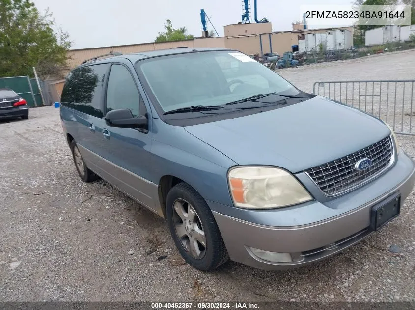 2004 Ford Freestar Wagon Limited VIN: 2FMZA58234BA91644 Lot: 40452367