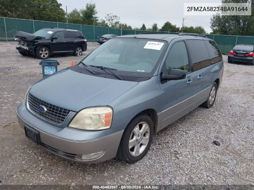 2004 Ford Freestar Wagon Limited VIN: 2FMZA58234BA91644 Lot: 40452367