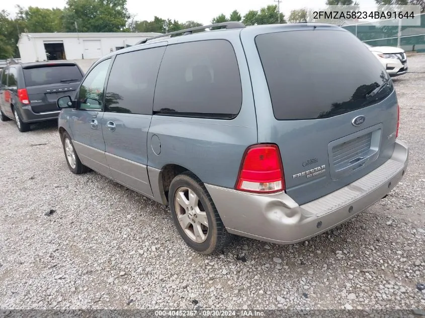 2004 Ford Freestar Wagon Limited VIN: 2FMZA58234BA91644 Lot: 40452367