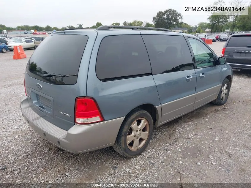 2004 Ford Freestar Wagon Limited VIN: 2FMZA58234BA91644 Lot: 40452367