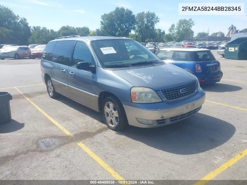 2004 Ford Freestar Limited VIN: 2FMZA58244BB28345 Lot: 40485038