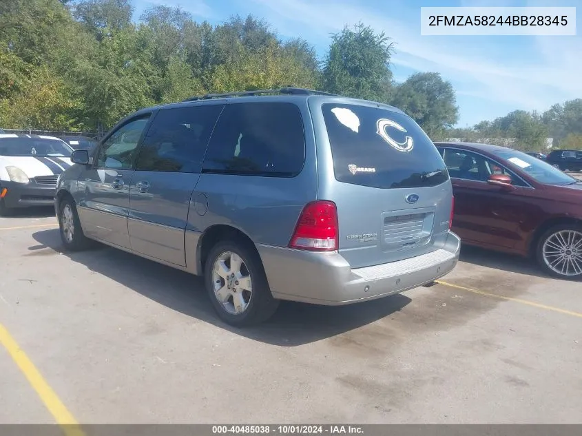 2004 Ford Freestar Limited VIN: 2FMZA58244BB28345 Lot: 40485038