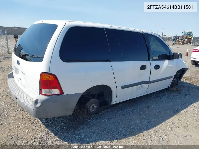 2004 Ford Freestar VIN: 2FTZA54614BB11581 Lot: 40487467