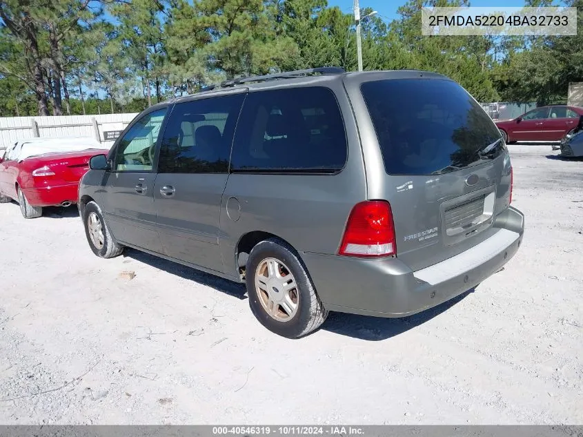 2004 Ford Freestar Sel VIN: 2FMDA52204BA32733 Lot: 40546319