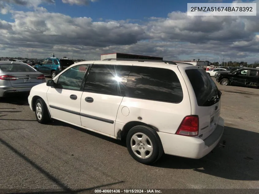 2FMZA51674BA78392 2004 Ford Freestar Se