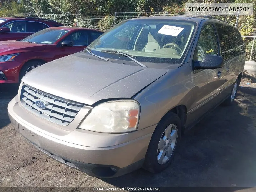 2004 Ford Freestar Ses VIN: 2FMZA57604BA85207 Lot: 40623141