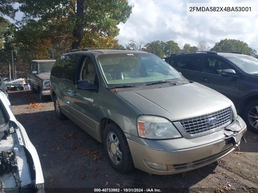 2004 Ford Freestar Limited VIN: 2FMDA582X4BA53001 Lot: 40733982