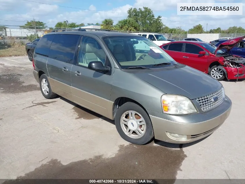 2FMDA58274BA54560 2004 Ford Freestar Limited