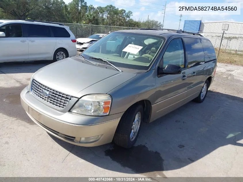 2FMDA58274BA54560 2004 Ford Freestar Limited