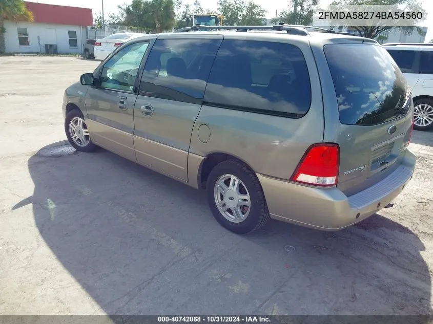 2FMDA58274BA54560 2004 Ford Freestar Limited