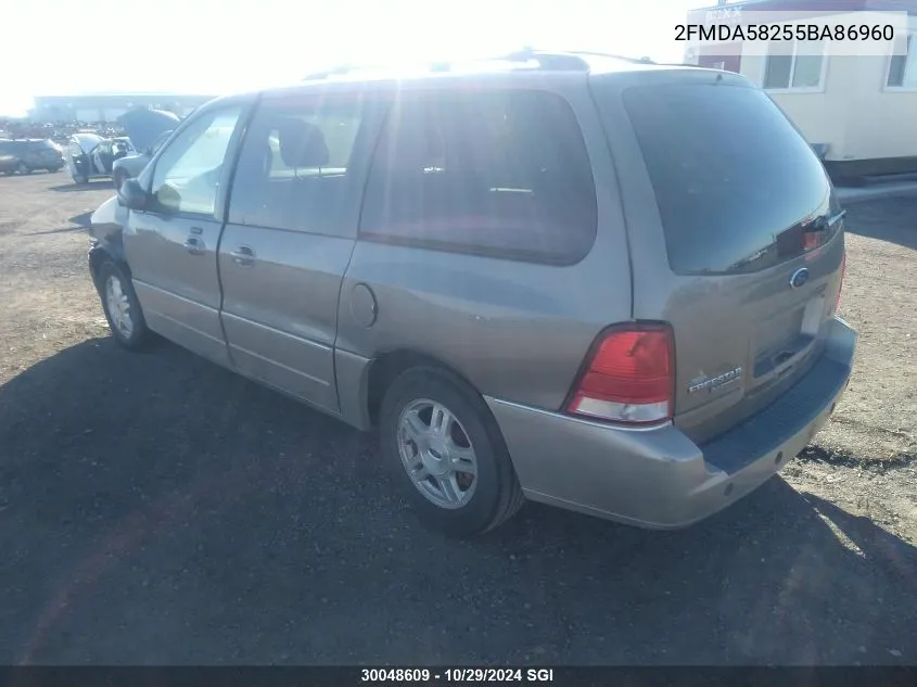 2005 Ford Freestar Limited VIN: 2FMDA58255BA86960 Lot: 30048609