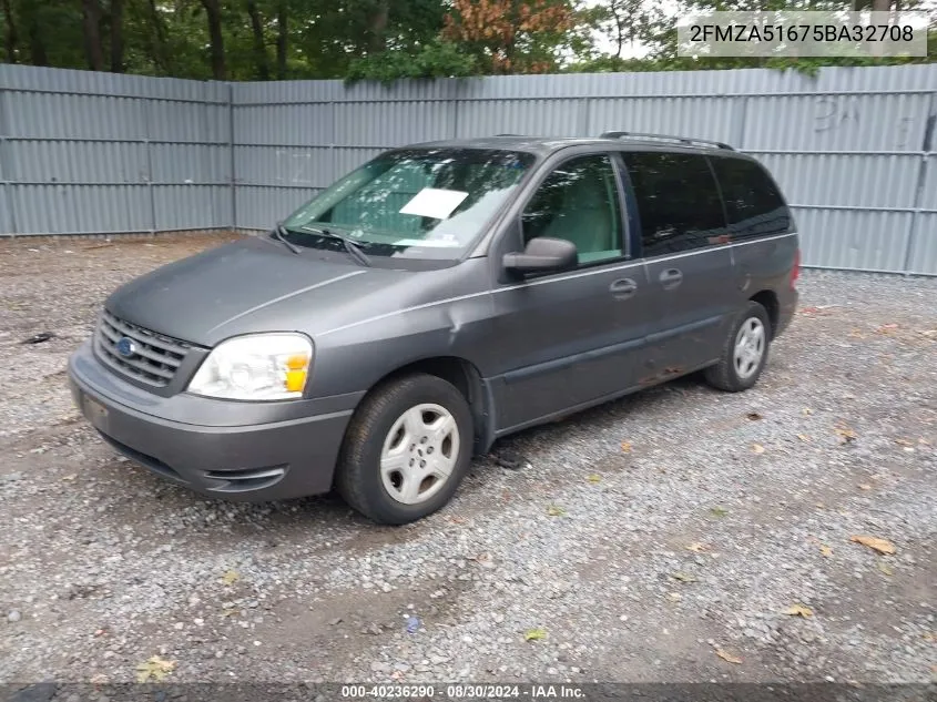 2005 Ford Freestar Se VIN: 2FMZA51675BA32708 Lot: 40236290