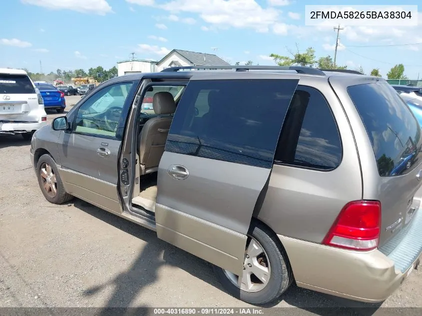 2005 Ford Freestar Limited VIN: 2FMDA58265BA38304 Lot: 40316890