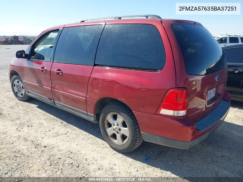 2005 Ford Freestar Ses VIN: 2FMZA57635BA37251 Lot: 40375423