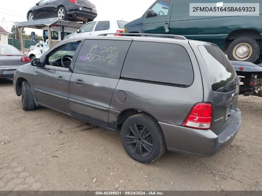 2005 Ford Freestar Se VIN: 2FMDA51645BA69323 Lot: 40399931