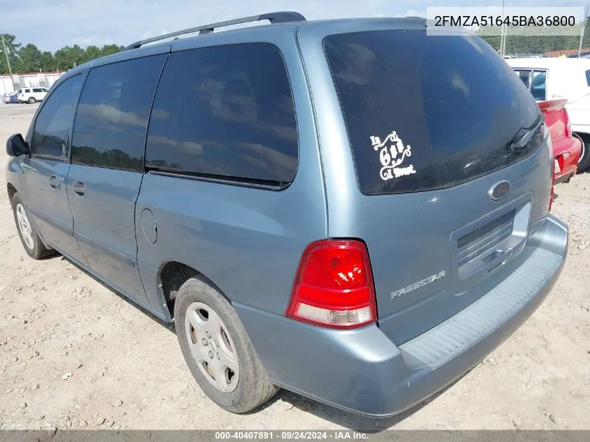 2005 Ford Freestar Se VIN: 2FMZA51645BA36800 Lot: 40407891