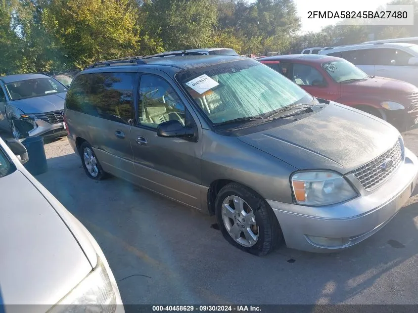 2005 Ford Freestar Limited VIN: 2FMDA58245BA27480 Lot: 40458629