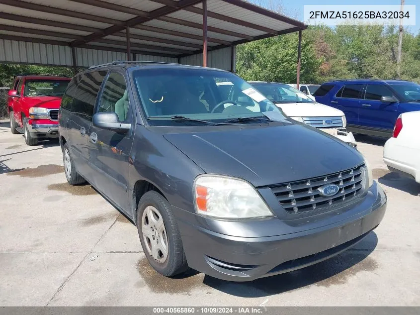 2005 Ford Freestar Se VIN: 2FMZA51625BA32034 Lot: 40565860