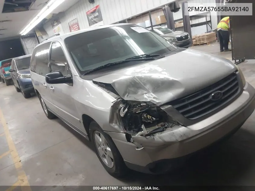 2005 Ford Freestar Ses VIN: 2FMZA57655BA92140 Lot: 40617697