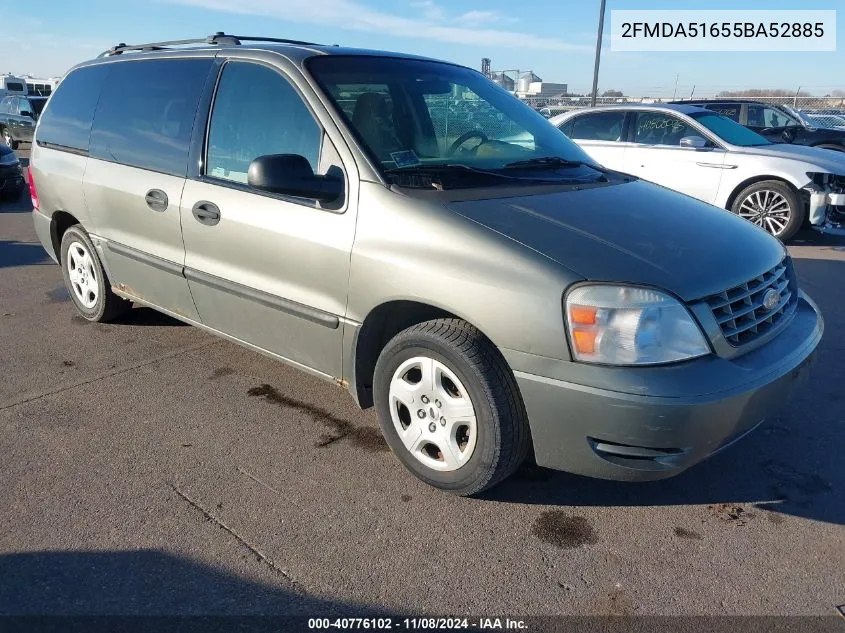 2005 Ford Freestar Se VIN: 2FMDA51655BA52885 Lot: 40776102