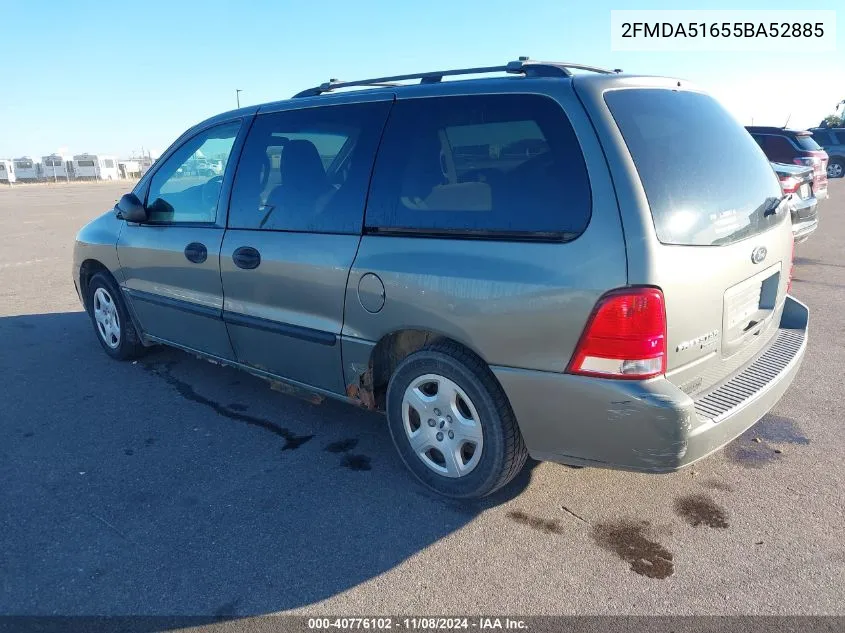 2005 Ford Freestar Se VIN: 2FMDA51655BA52885 Lot: 40776102