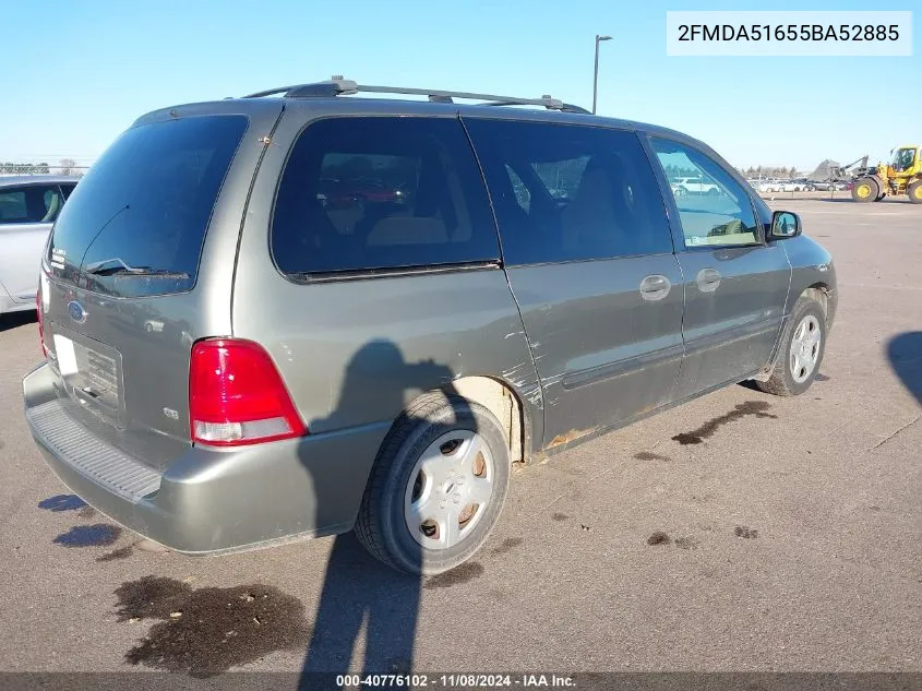 2005 Ford Freestar Se VIN: 2FMDA51655BA52885 Lot: 40776102