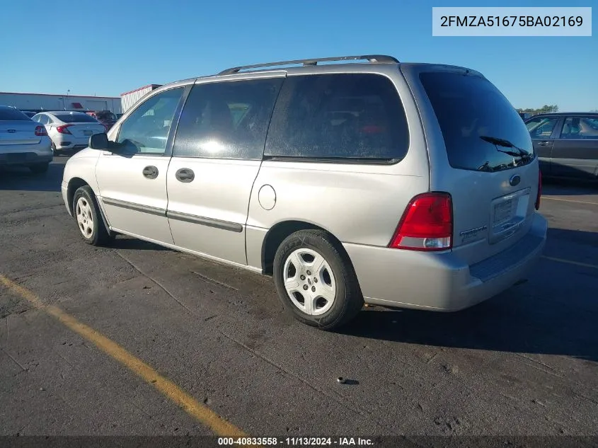 2FMZA51675BA02169 2005 Ford Freestar Se