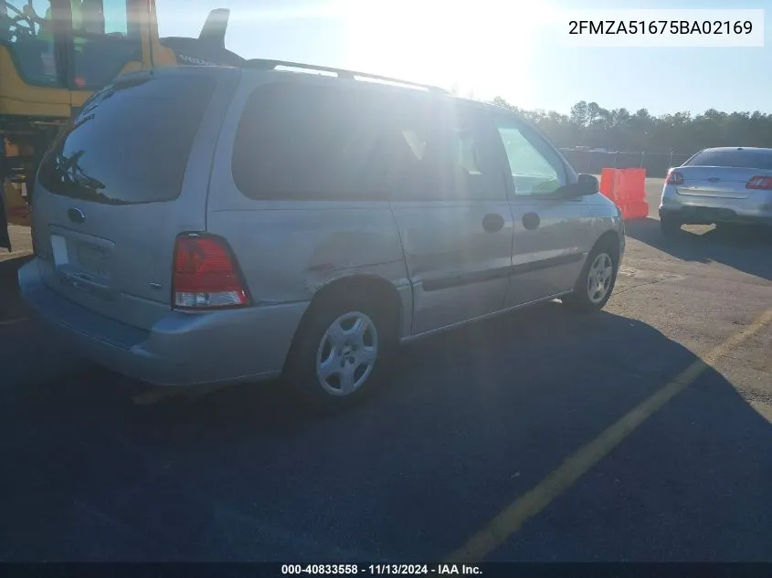 2FMZA51675BA02169 2005 Ford Freestar Se