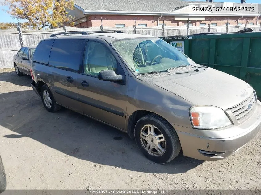 2006 Ford Freestar Se VIN: 2FMZA55246BA22372 Lot: 12124057