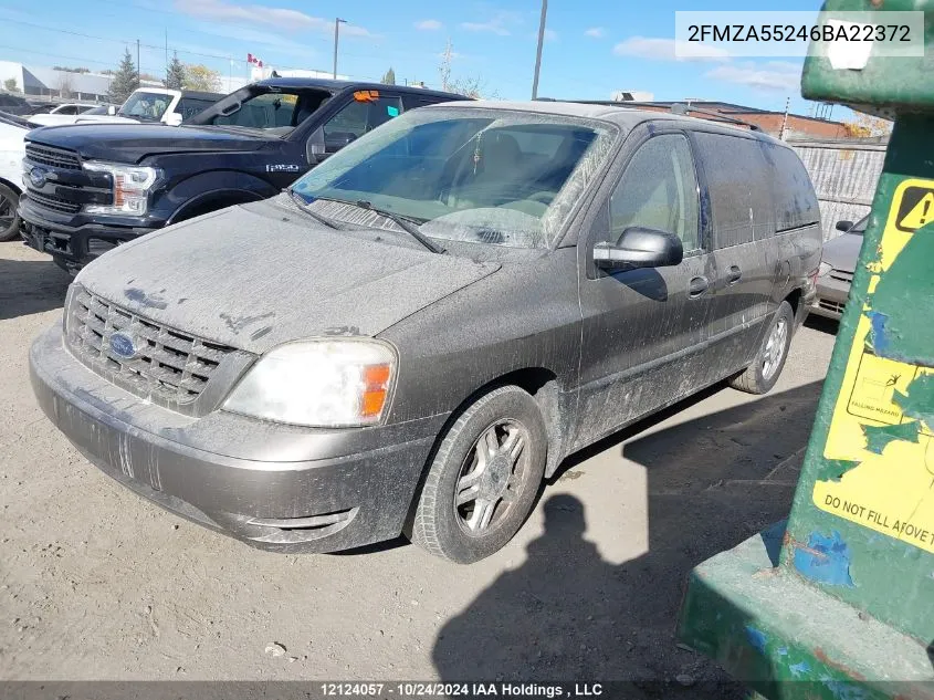 2006 Ford Freestar Se VIN: 2FMZA55246BA22372 Lot: 12124057