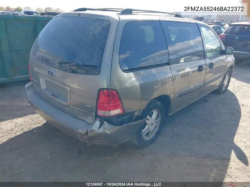 2006 Ford Freestar Se VIN: 2FMZA55246BA22372 Lot: 12124057