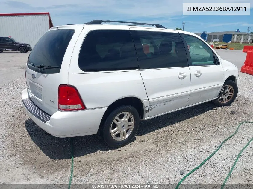 2006 Ford Freestar Sel VIN: 2FMZA52236BA42911 Lot: 39771376