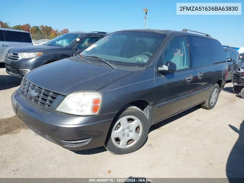 2006 Ford Freestar Se VIN: 2FMZA51636BA63830 Lot: 40606716