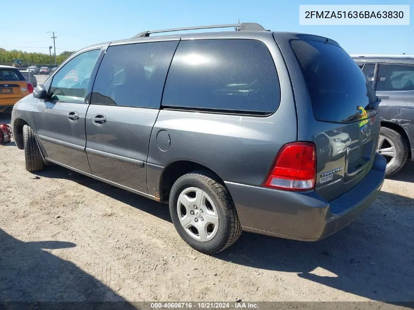 2006 Ford Freestar Se VIN: 2FMZA51636BA63830 Lot: 40606716