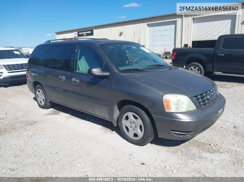 2006 Ford Freestar Se VIN: 2FMZA516X6BA56860 Lot: 40616872